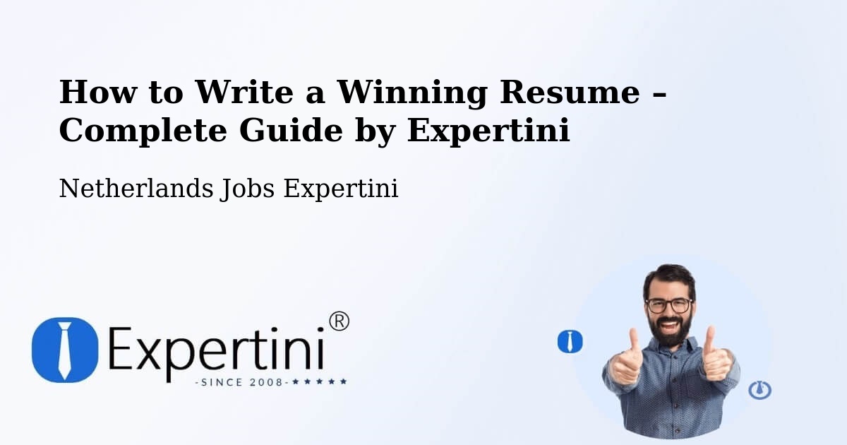 Resume Writing Guide for Job Seekers – Brielle - Brielle, Netherlands Jobs Expertini